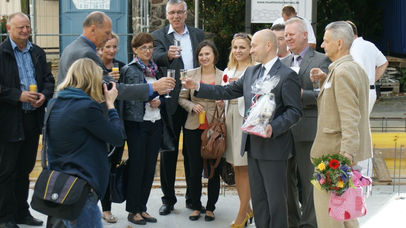 Mitglieder und Unterstützerinnen des Fördervereins Mühlentor Bernau
